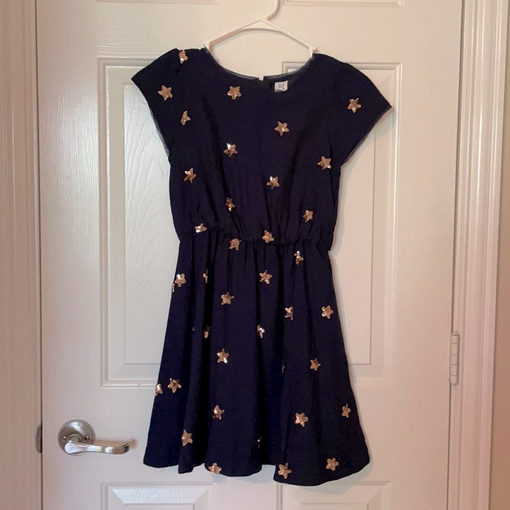 Gap girls size L sequin star dress